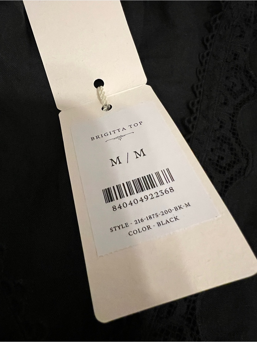 NWT Doen Brigitta Top - Black - Picture 7 of 10